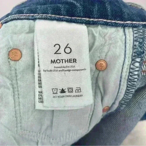 Mother Denim Tomcat Straight Leg Jean in Playing With Scissors Size 26 - Picture 10 of 13